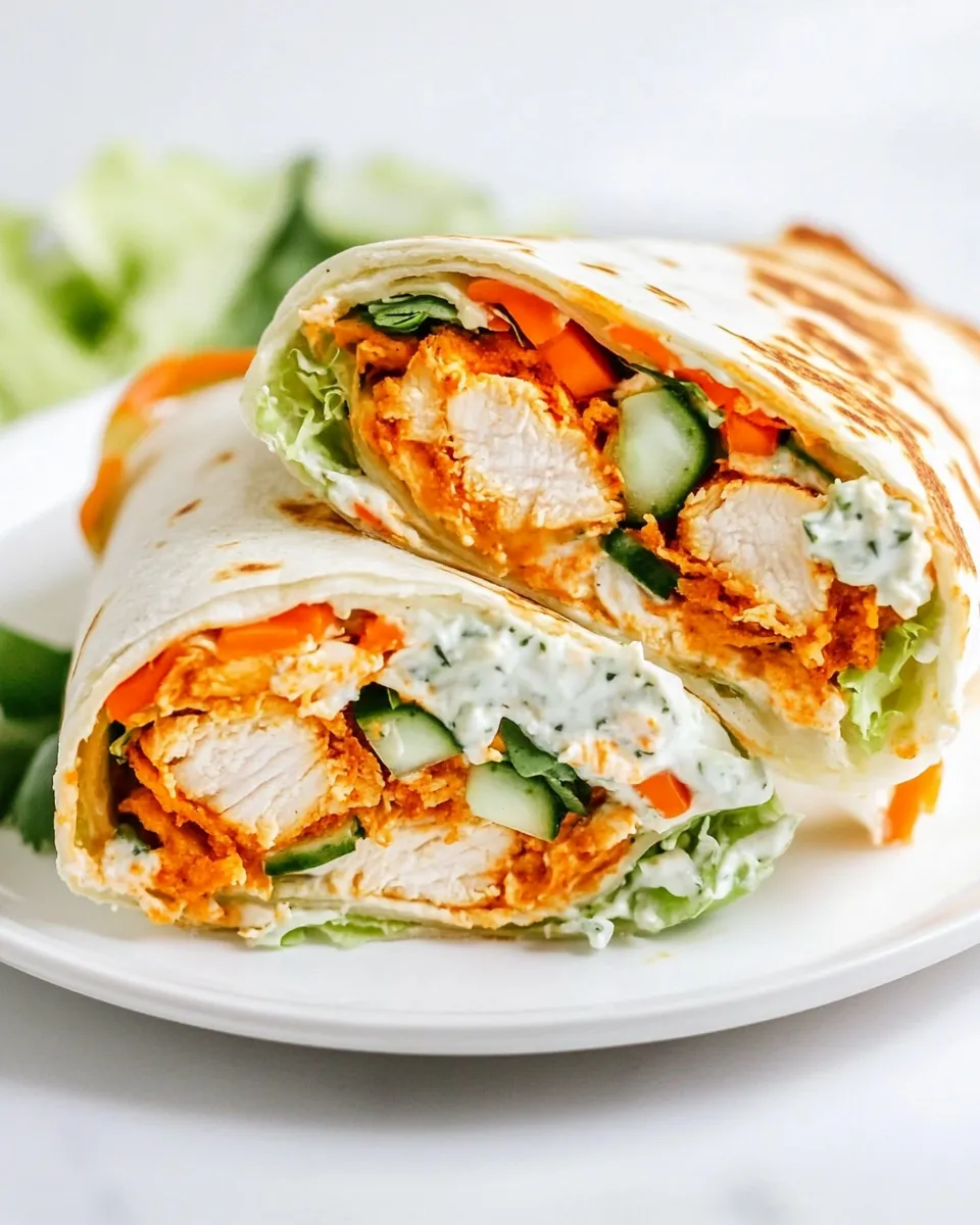 Easy Buffalo Chicken Wrap recipe photo