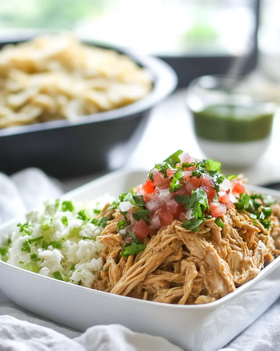 Easy Cafe Rio Shredded Chicken Copycat recipe image