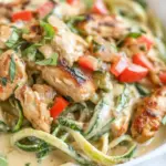 Homemade Cajun Chicken Alfredo with Zoodles photo