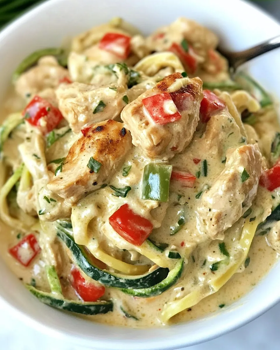 Classic Cajun Chicken Alfredo with Zoodles image
