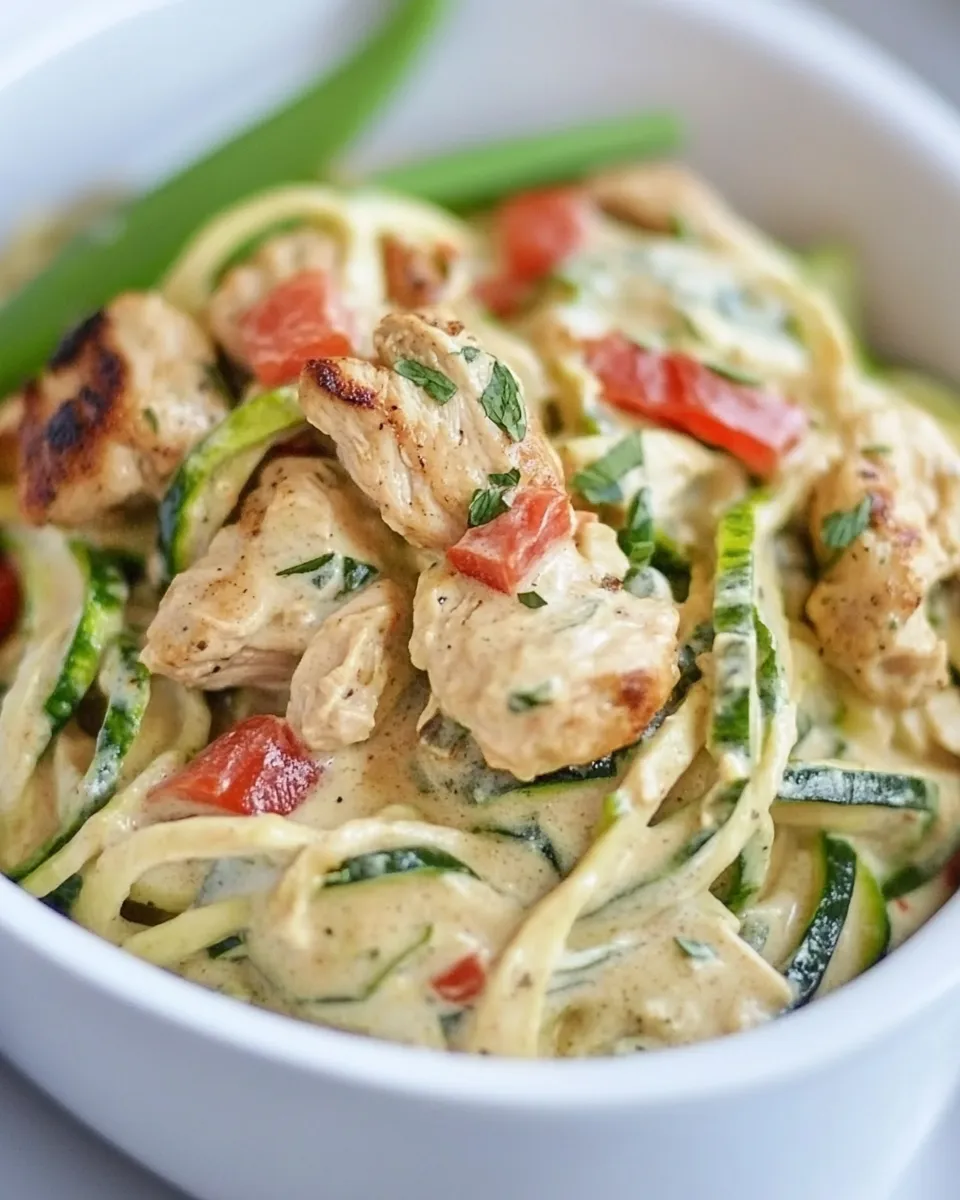 Easy Cajun Chicken Alfredo with Zoodles picture
