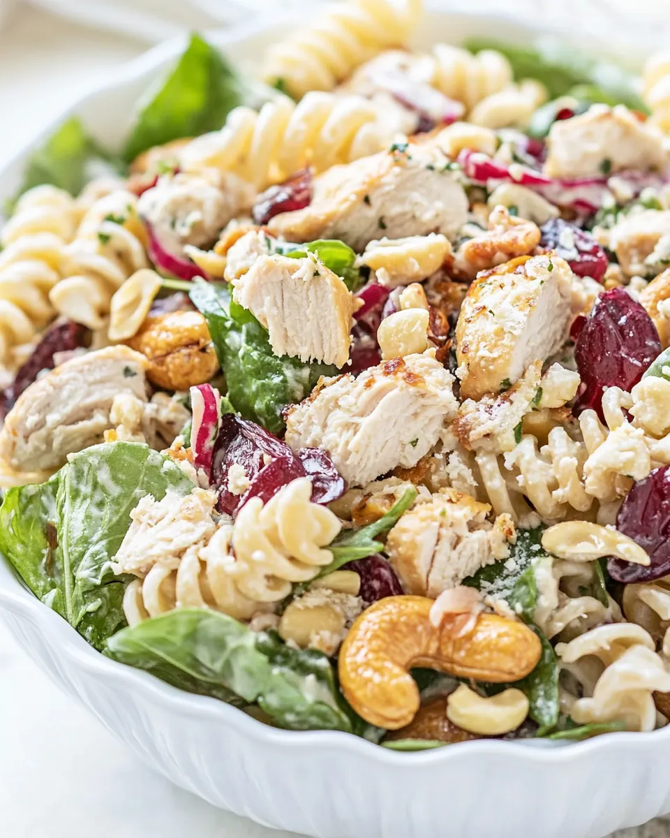 Classic Cashew Chicken Rotini Salad image