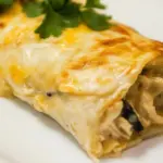 Homemade Cheesy Chicken Burritos Recipe photo