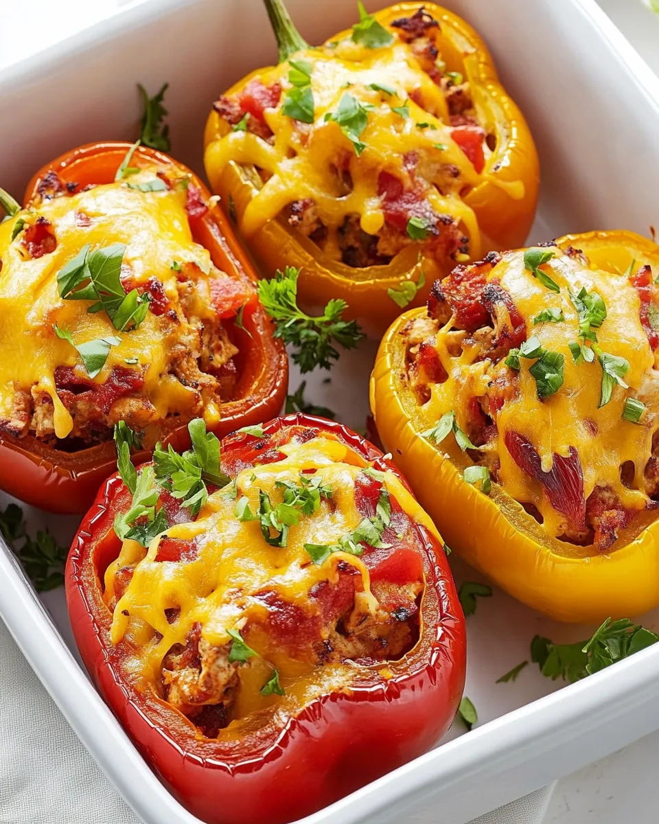 Homemade Chicken-Stuffed Peppers photo