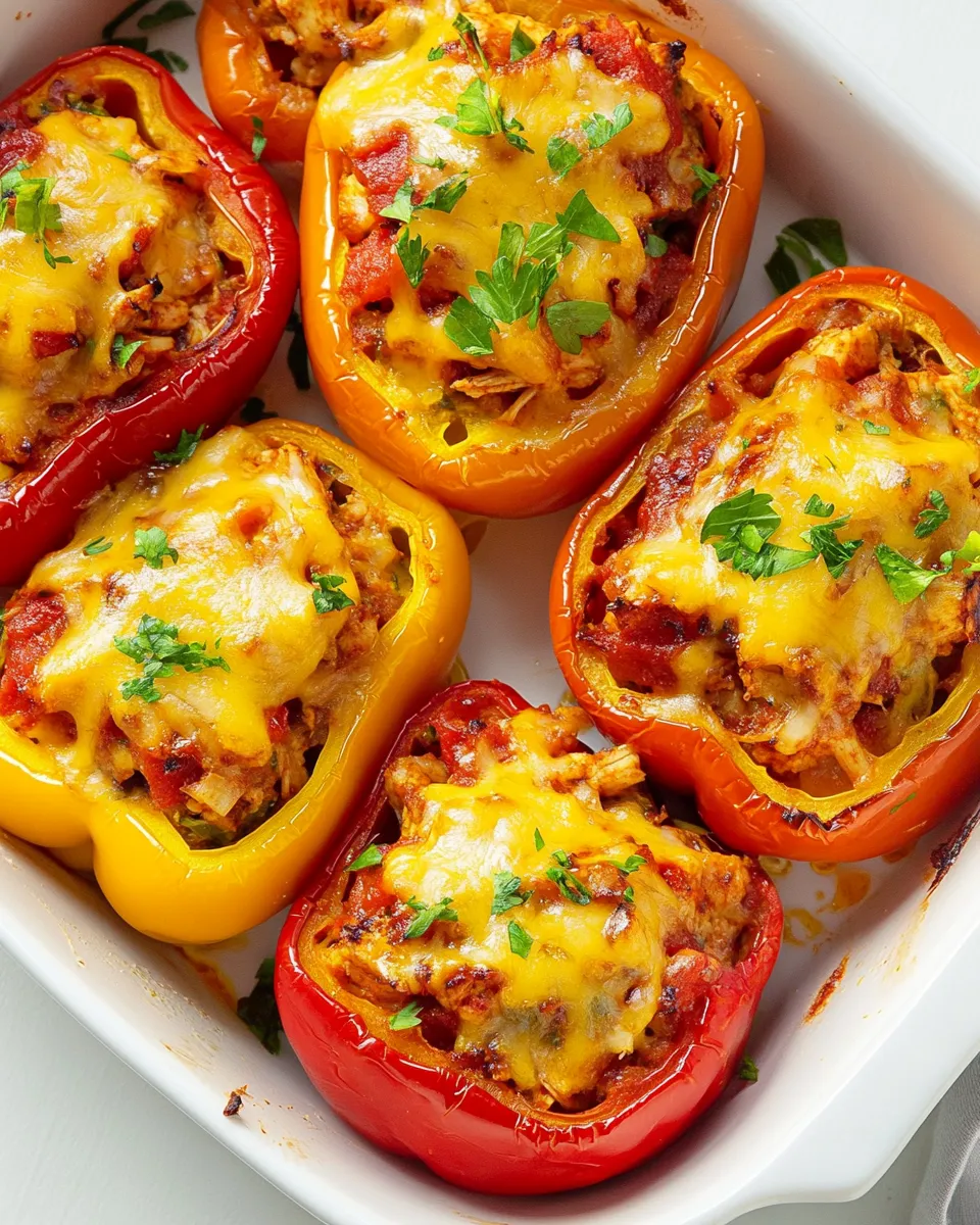 Classic Chicken-Stuffed Peppers recipe image
