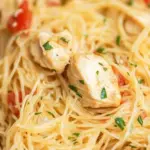 Homemade Chicken Angel Hair Pasta photo
