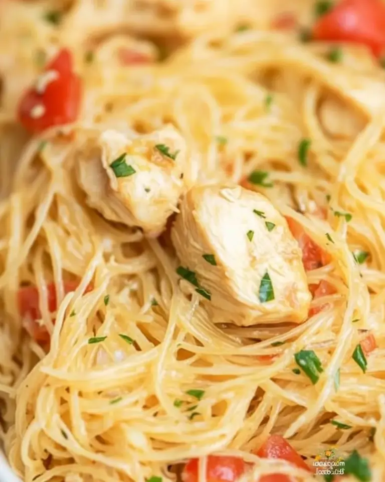 Homemade Chicken Angel Hair Pasta photo