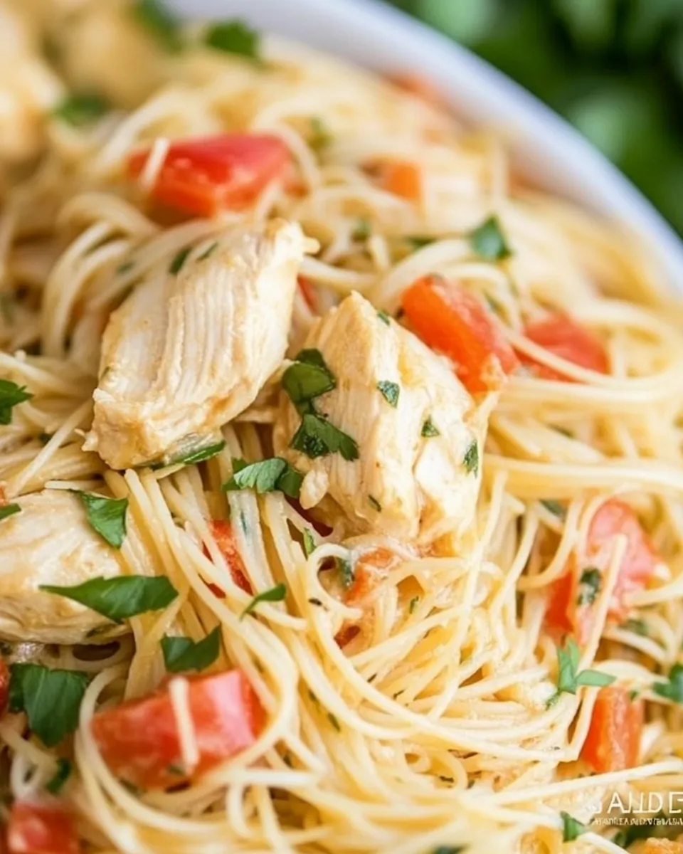 Easy Chicken Angel Hair Pasta picture
