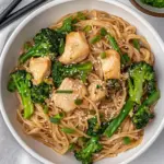 homemade Chicken Broccoli Stir Fry Noodles photo