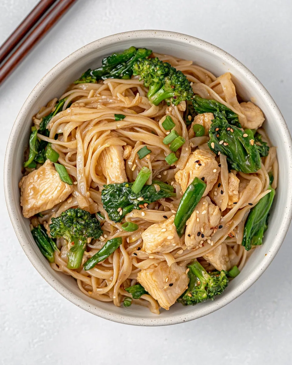 classic Chicken Broccoli Stir Fry Noodles image