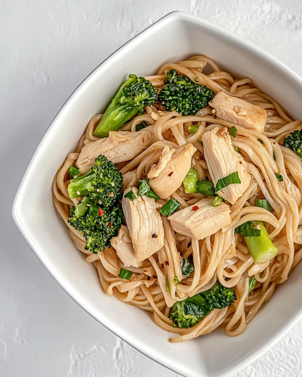 delicious Chicken Broccoli Stir Fry Noodles dish photo