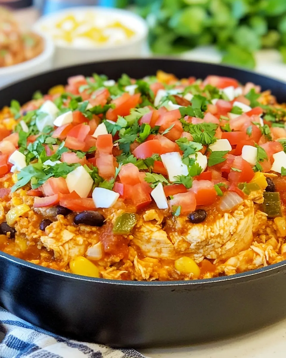 Easy Chicken Burrito Skillet recipe photo