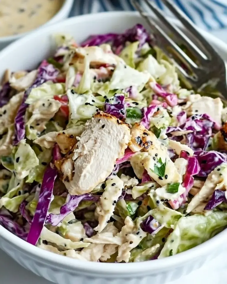 Homemade Chicken Cabbage Salad with Mustard photo
