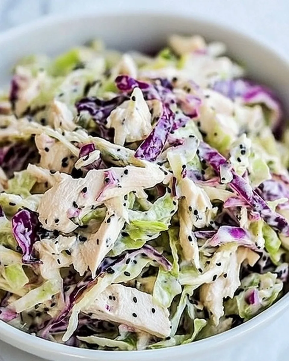 Classic Chicken Cabbage Salad with Mustard image