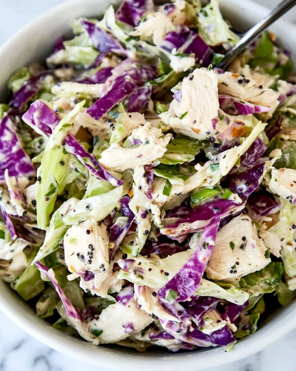 Easy Chicken Cabbage Salad with Mustard recipe image