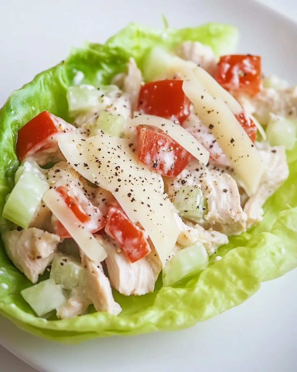 Homemade Chicken Caesar Lettuce Cups photo