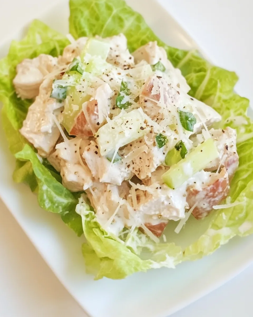 Easy Chicken Caesar Lettuce Cups picture