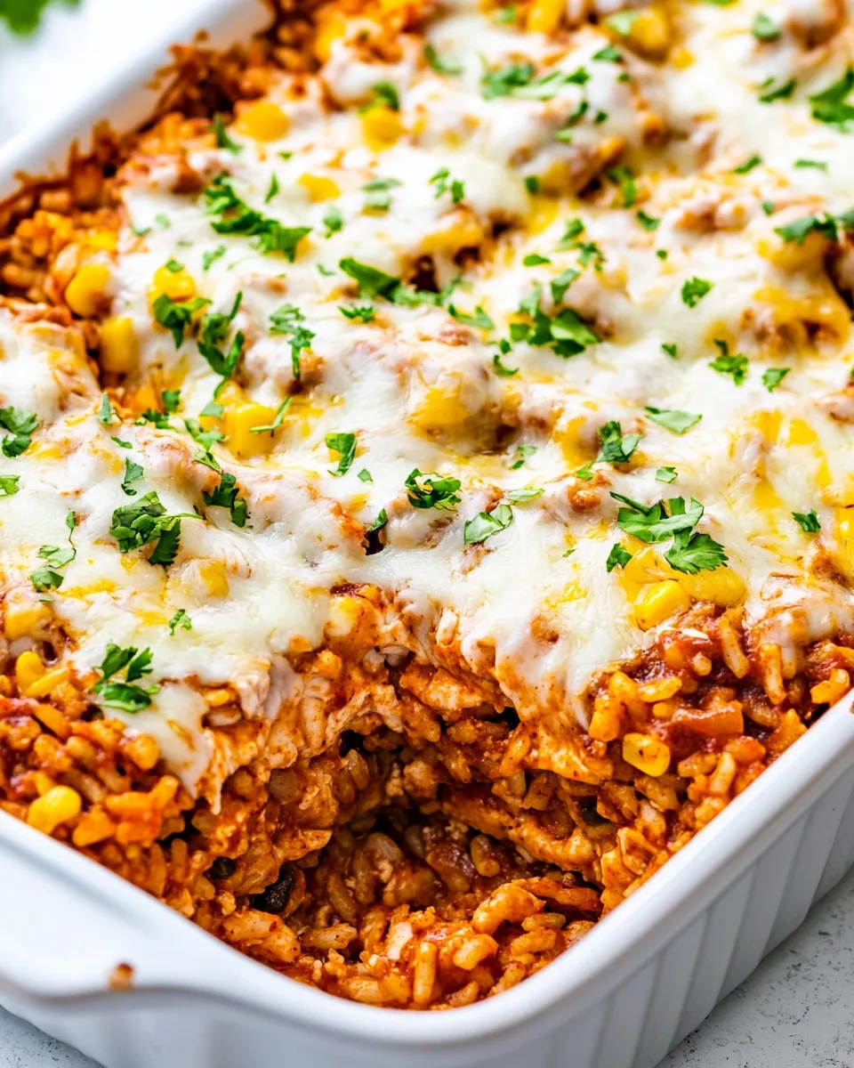 Homemade Chicken Enchilada Rice Casserole photo