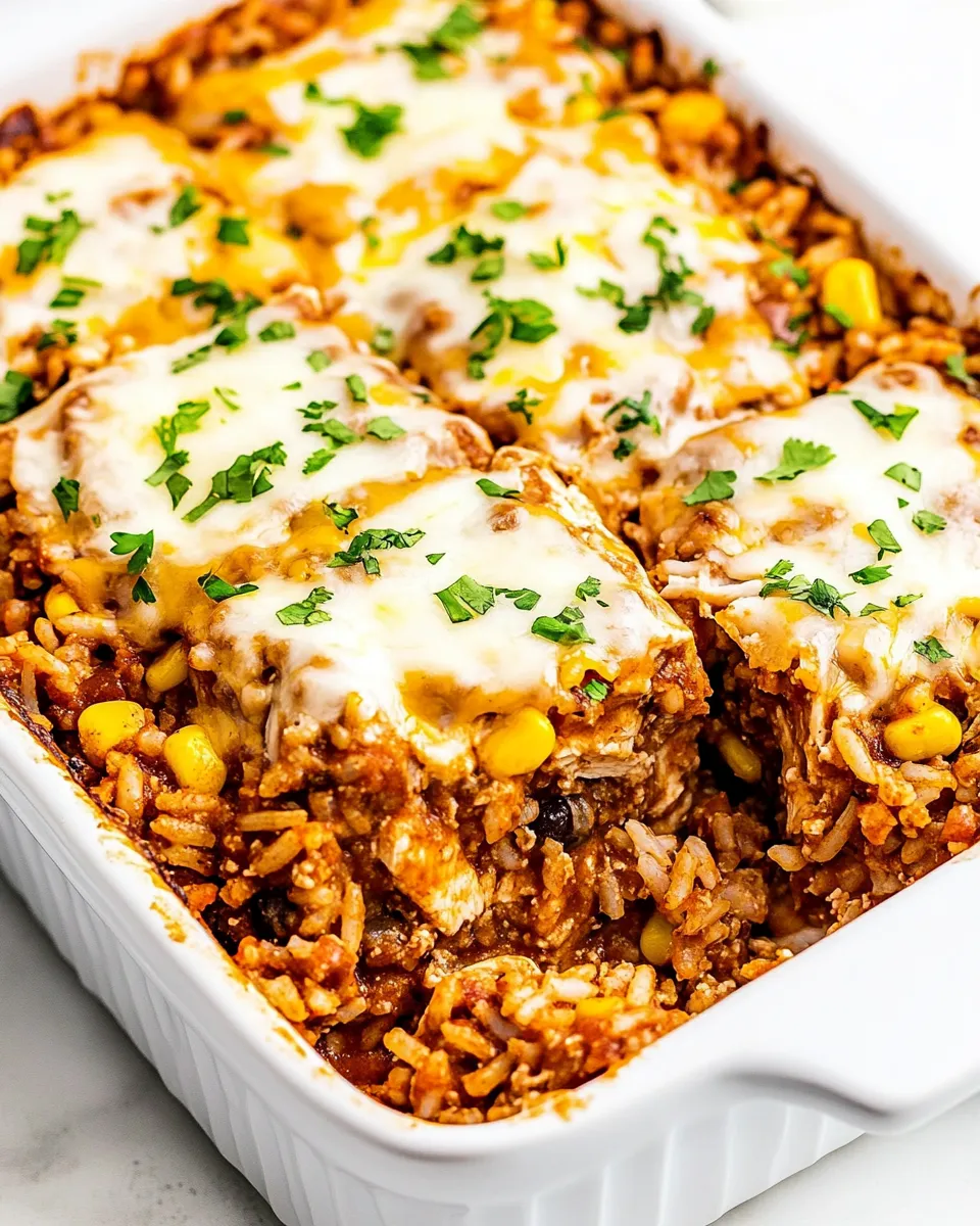 Classic Chicken Enchilada Rice Casserole image