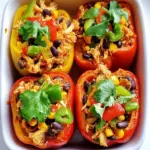 Homemade Chicken Enchilada Stuffed Peppers photo