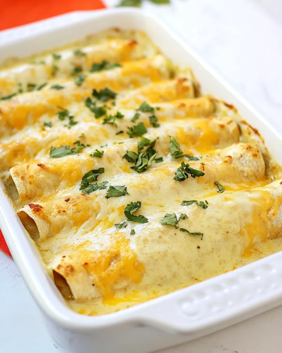 homemade Chicken Enchiladas with Sour Cream Sauce photo