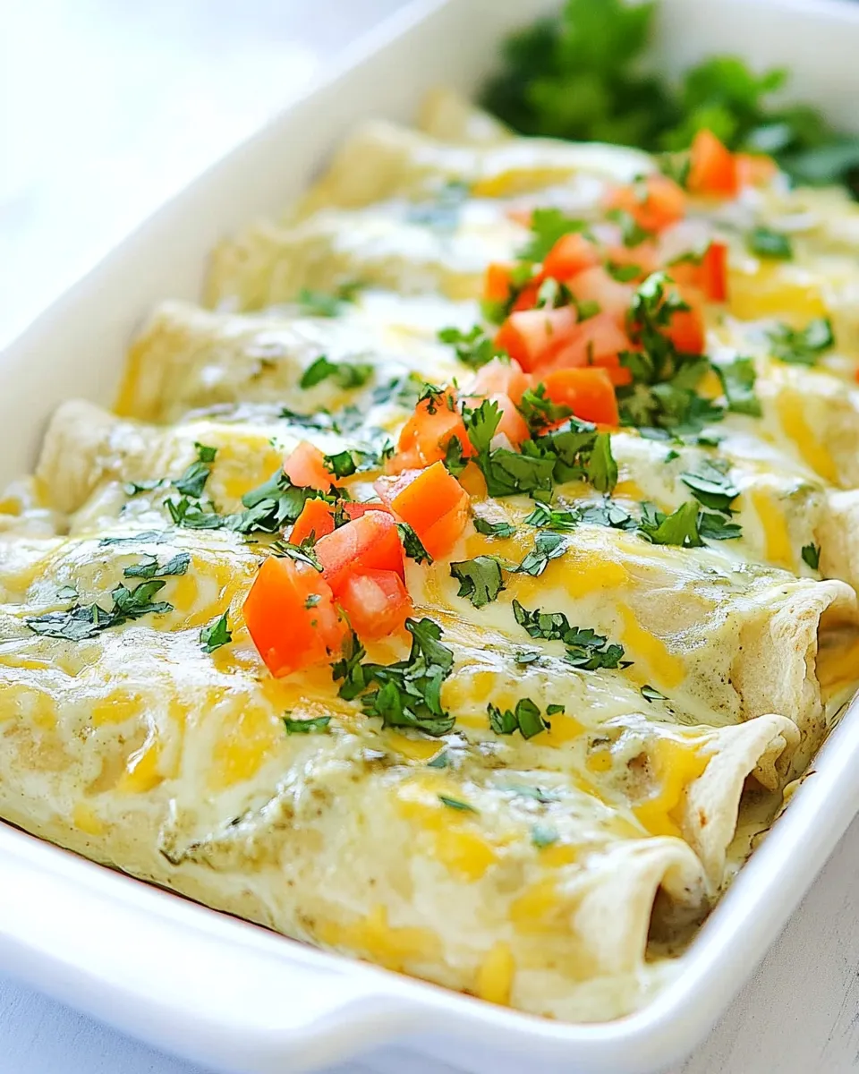 delicious Chicken Enchiladas with Sour Cream Sauce dish photo