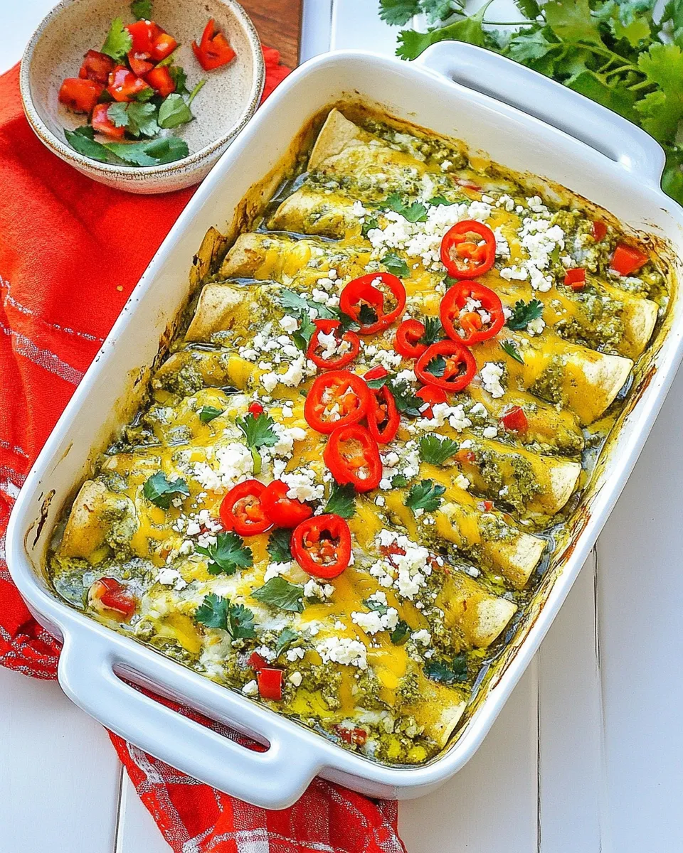 Classic Chicken Enchiladas with Verde Sauce image
