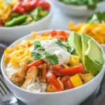 Homemade Chicken Fajita Rice Bowl photo
