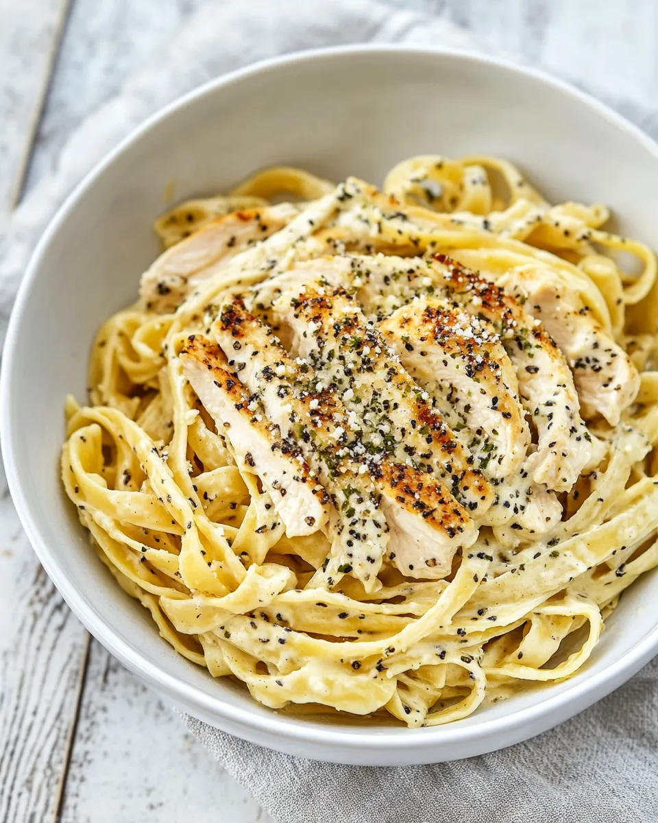 Homemade Chicken Fettuccine Alfredo photo