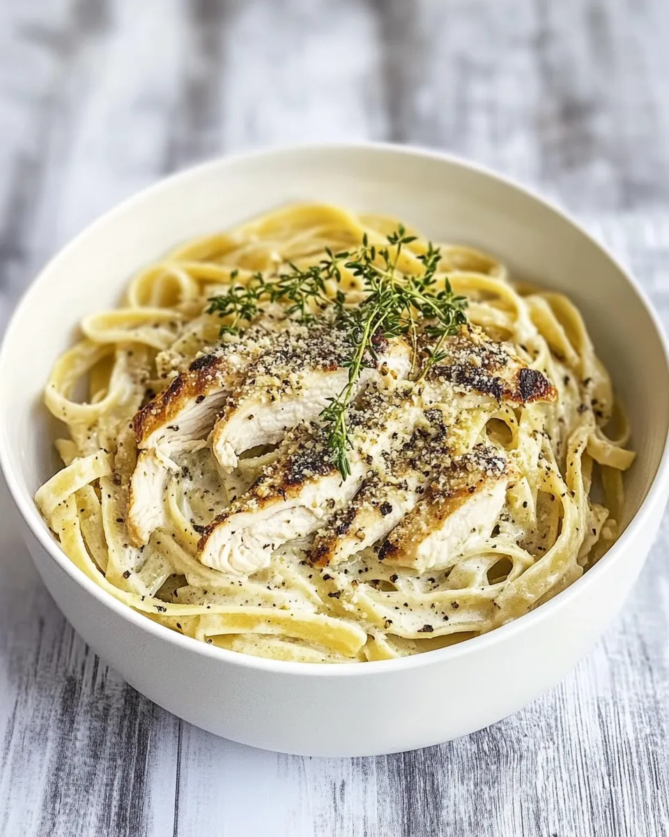 Classic Chicken Fettuccine Alfredo image