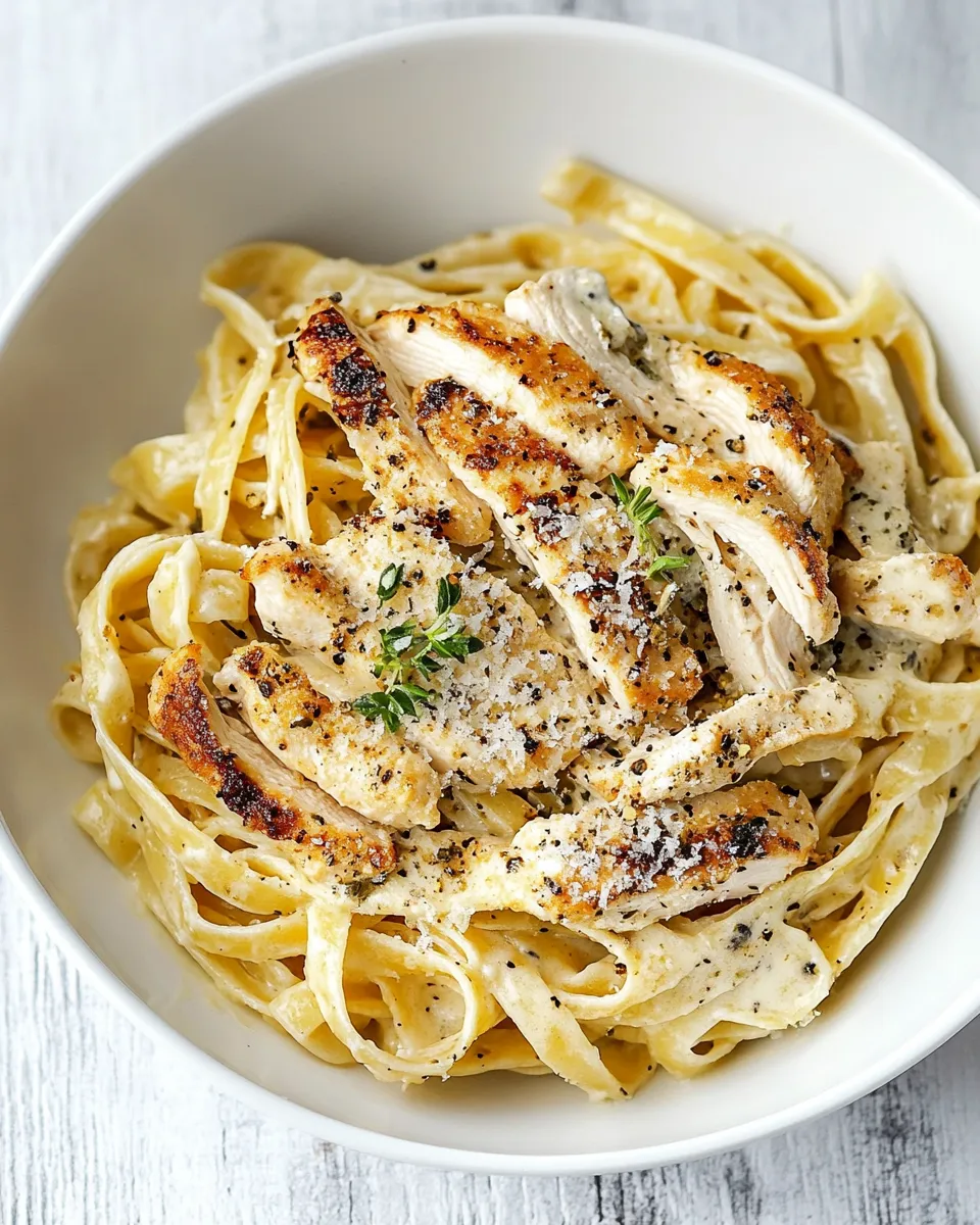 Easy Chicken Fettuccine Alfredo recipe photo