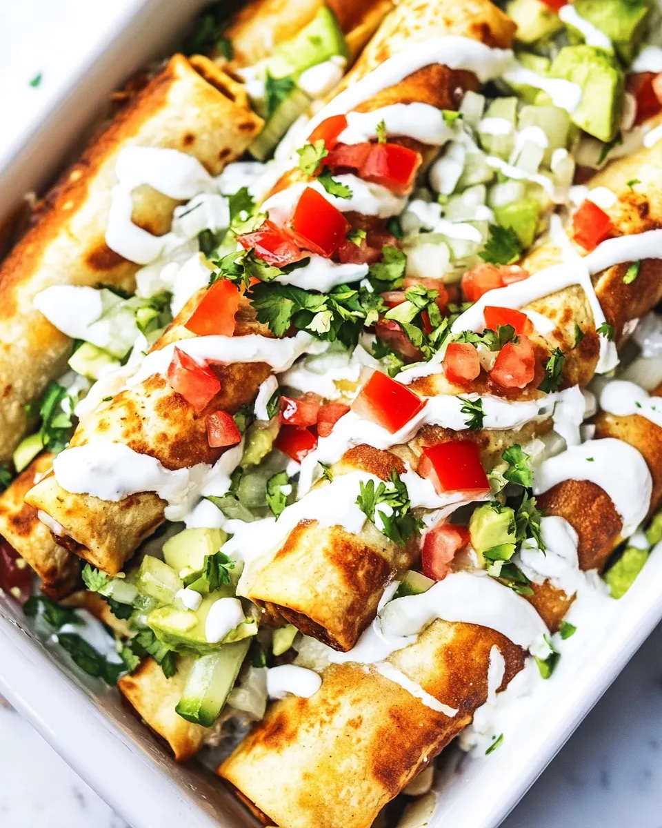 Homemade Chicken Flautas photo