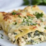 Homemade Chicken Florentine Manicotti photo