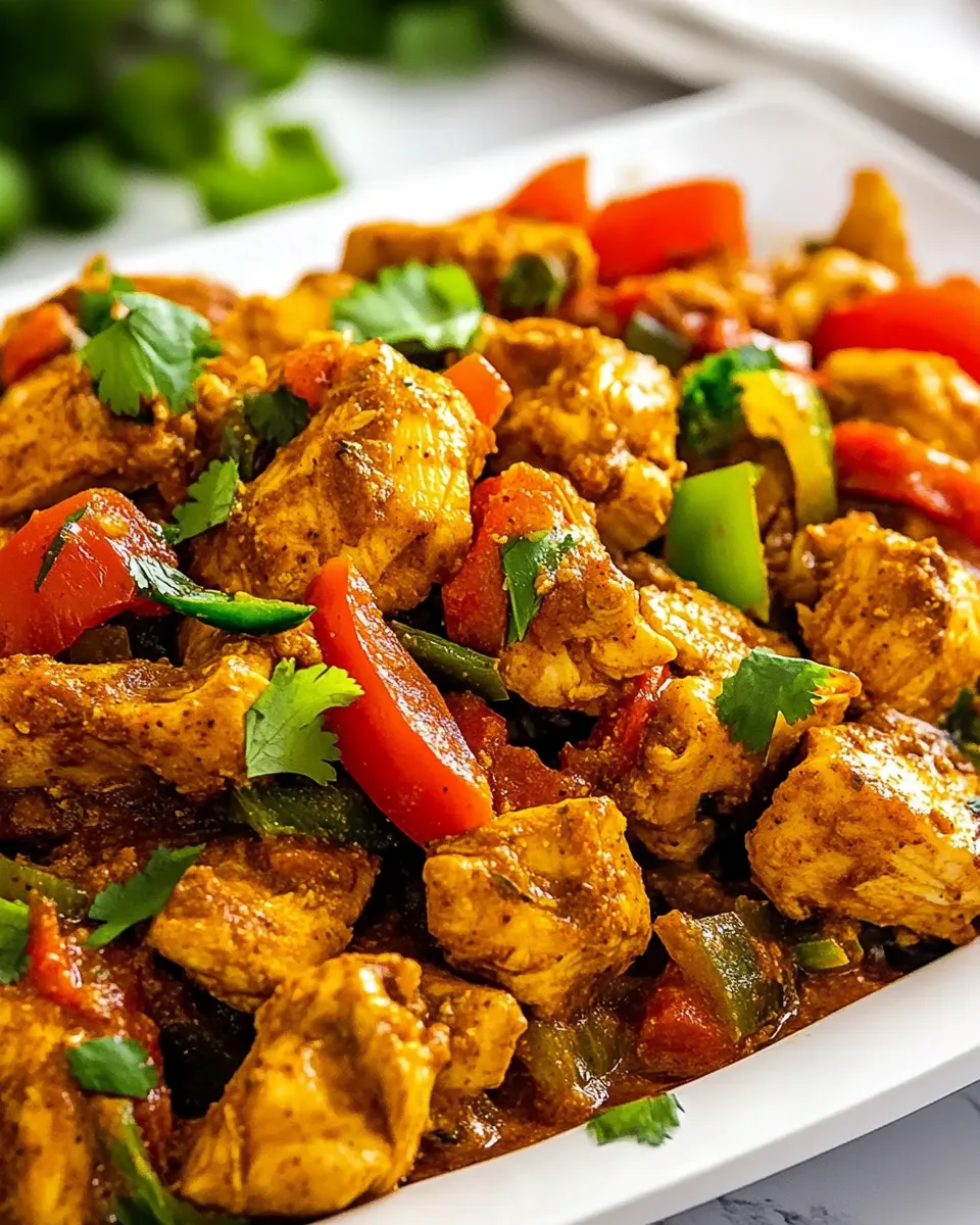 Delicious Chicken Jalfrezi dish photo