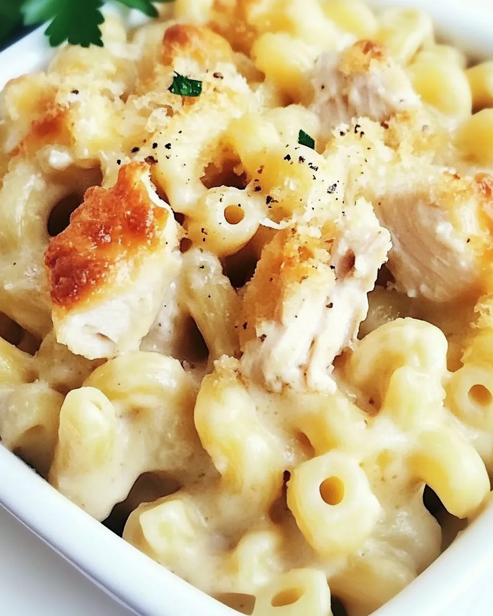 Delicious Chicken Mac and Cheese Recipe shot