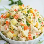 Homemade Chicken Olivye (Chicken Potato Salad) photo