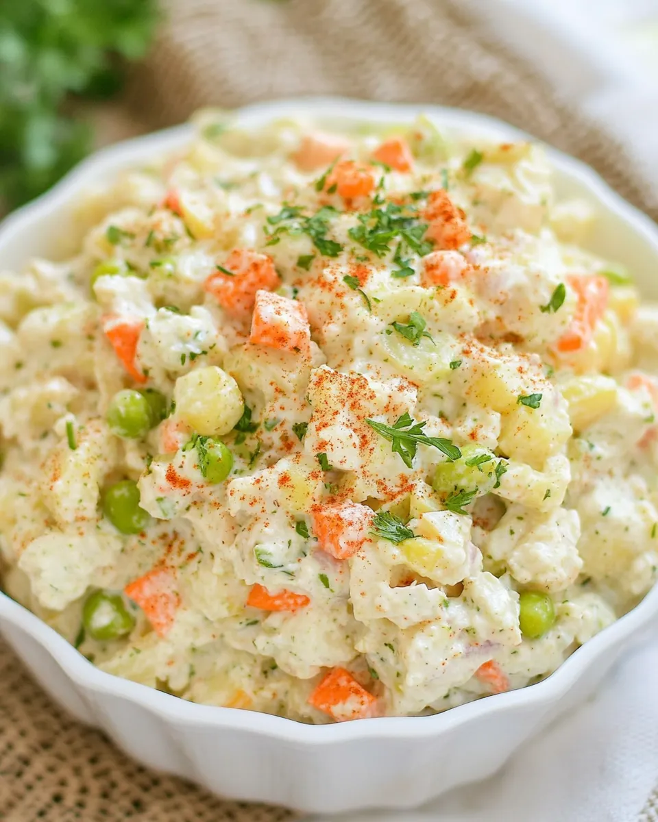 Easy Chicken Olivye (Chicken Potato Salad) image
