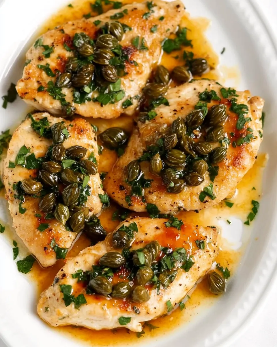 Classic Chicken Piccata with Fried Capers image