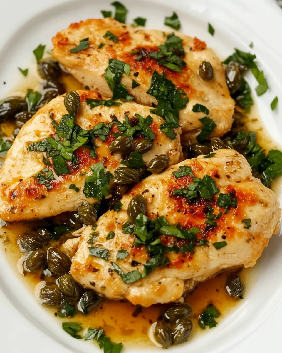 Easy Chicken Piccata with Fried Capers recipe photo