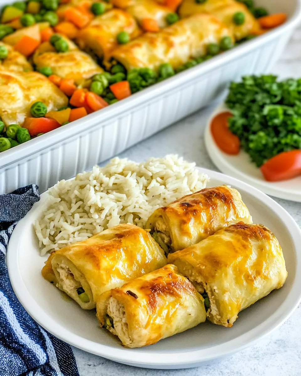Easy Chicken Roll-Ups and Rice recipe photo