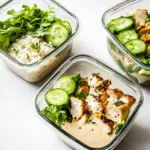Homemade Chicken Satay Meal Prep Bowls photo
