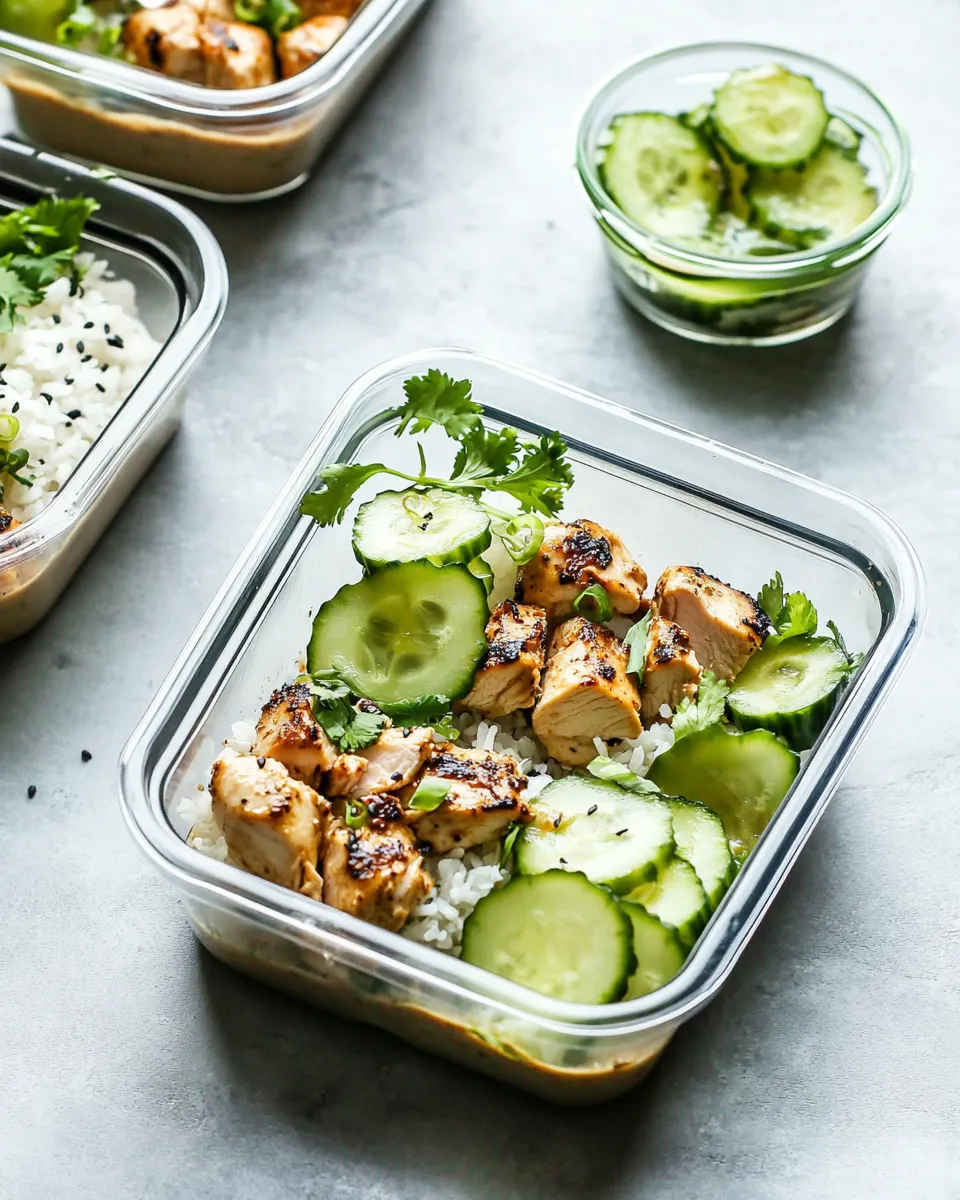 Classic Chicken Satay Meal Prep Bowls image