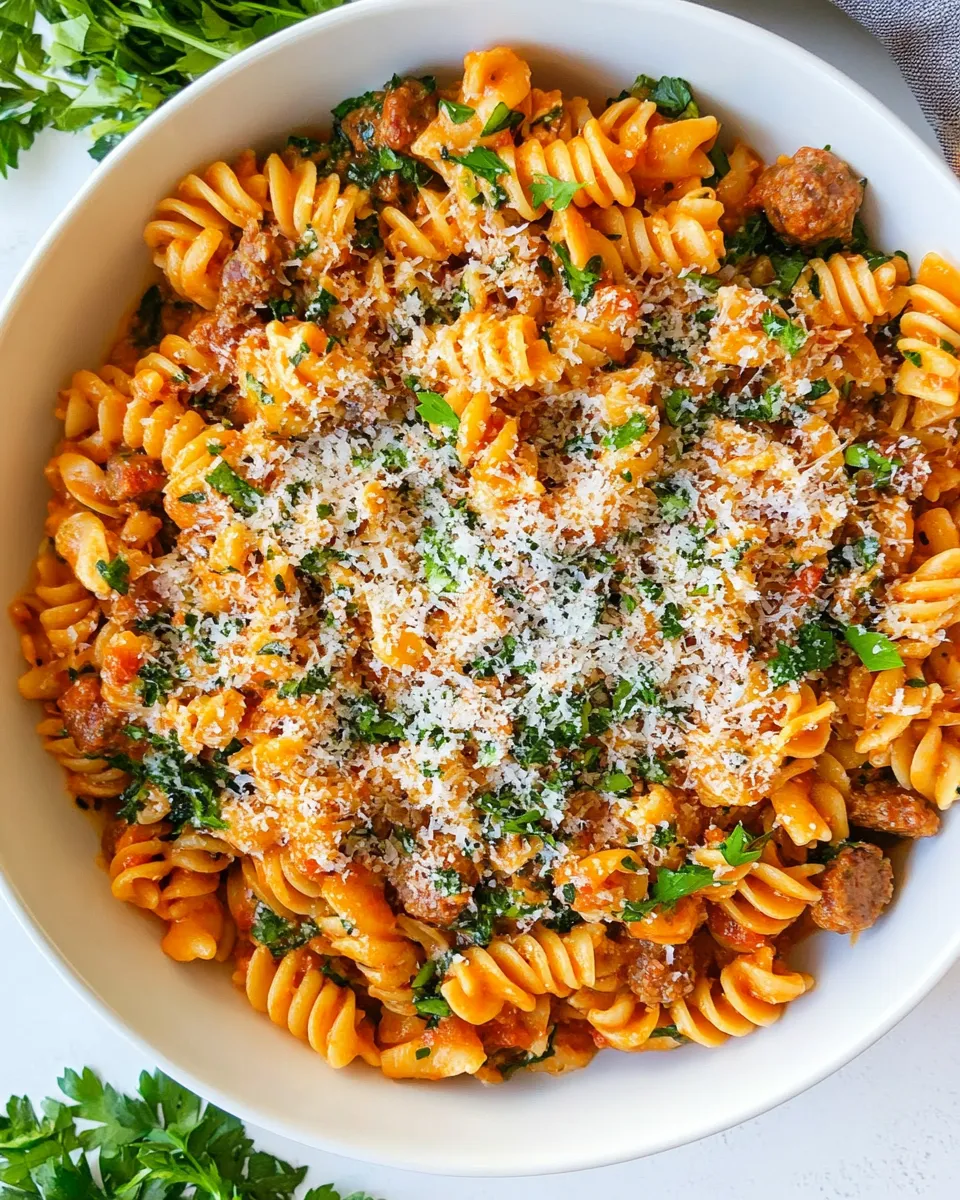 Classic Chicken Sausage Pasta image