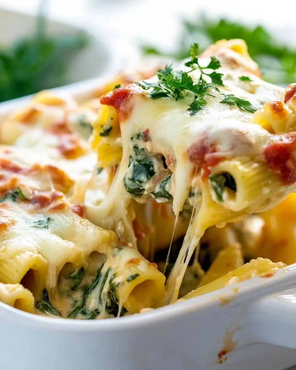 Homemade Chicken Spinach Rigatoni photo
