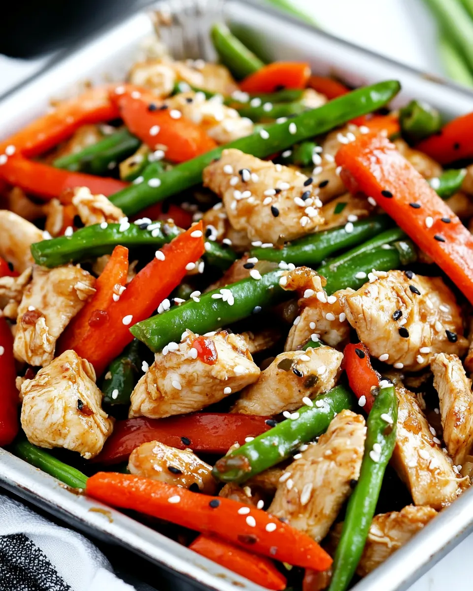 Easy Chicken Stir-Fry Sheet Pan Meal recipe photo