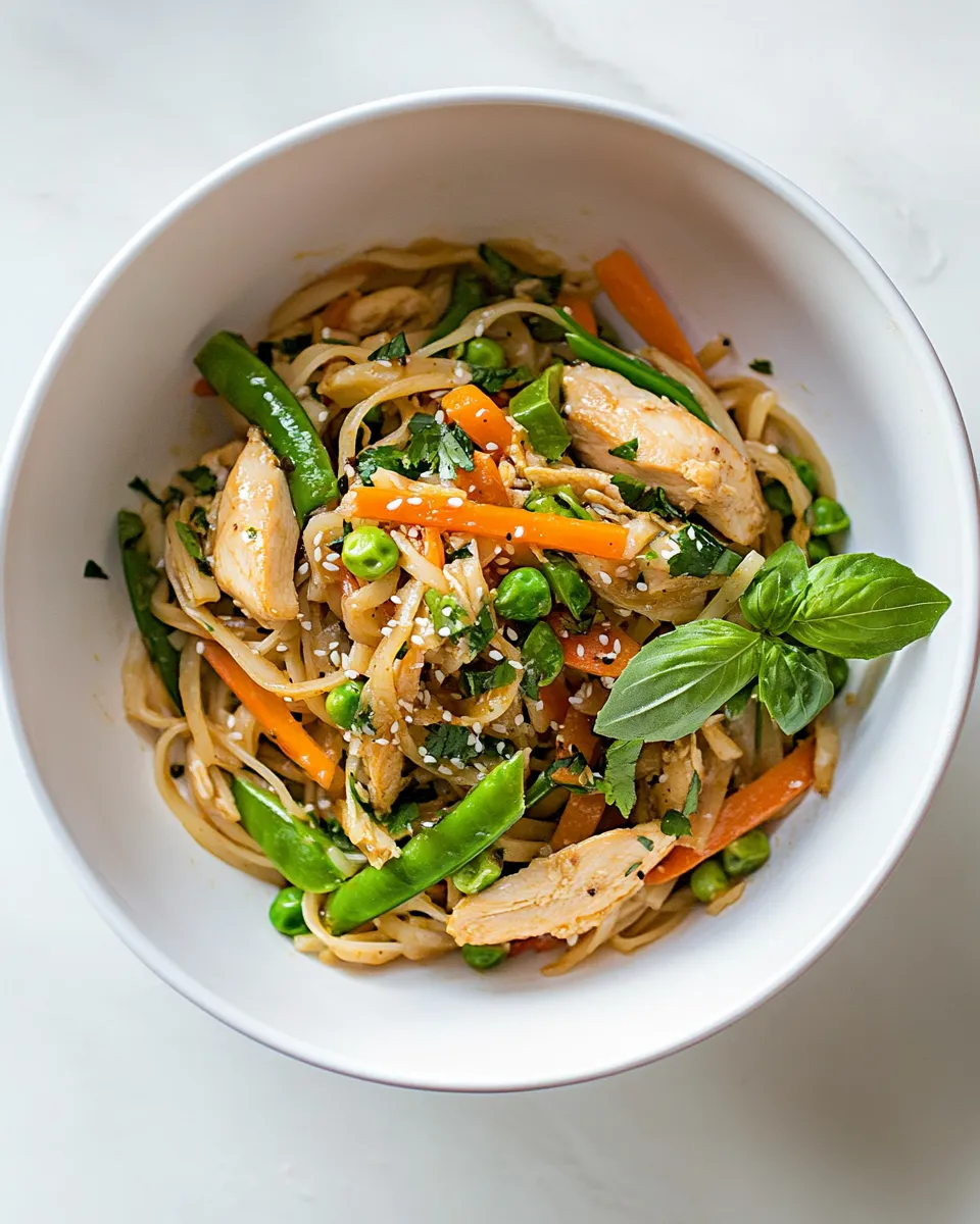 easy Chicken Stir Fry with Rice Noodles picture