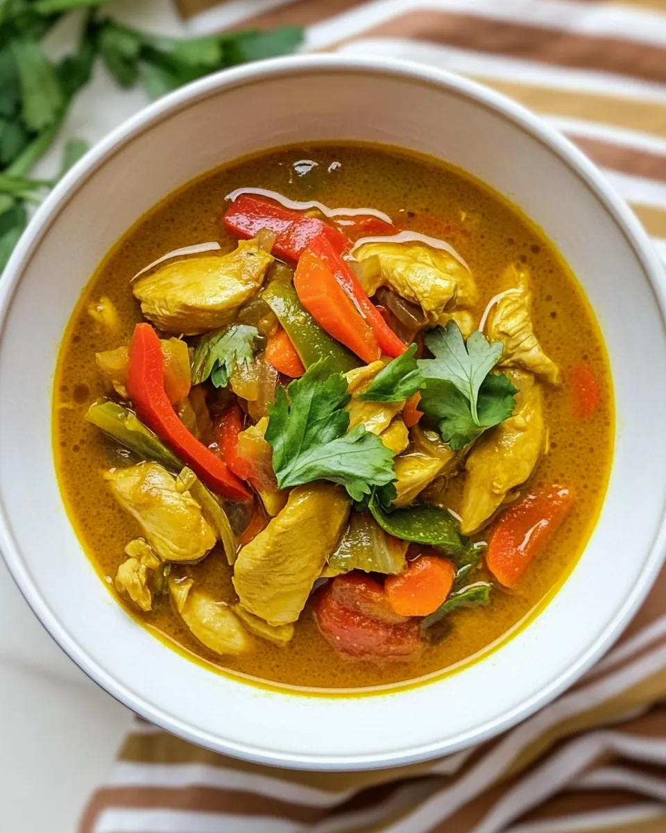 Classic Chicken Yellow Curry Soup image
