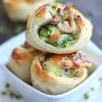 Homemade Chicken and Broccoli Pinwheels photo
