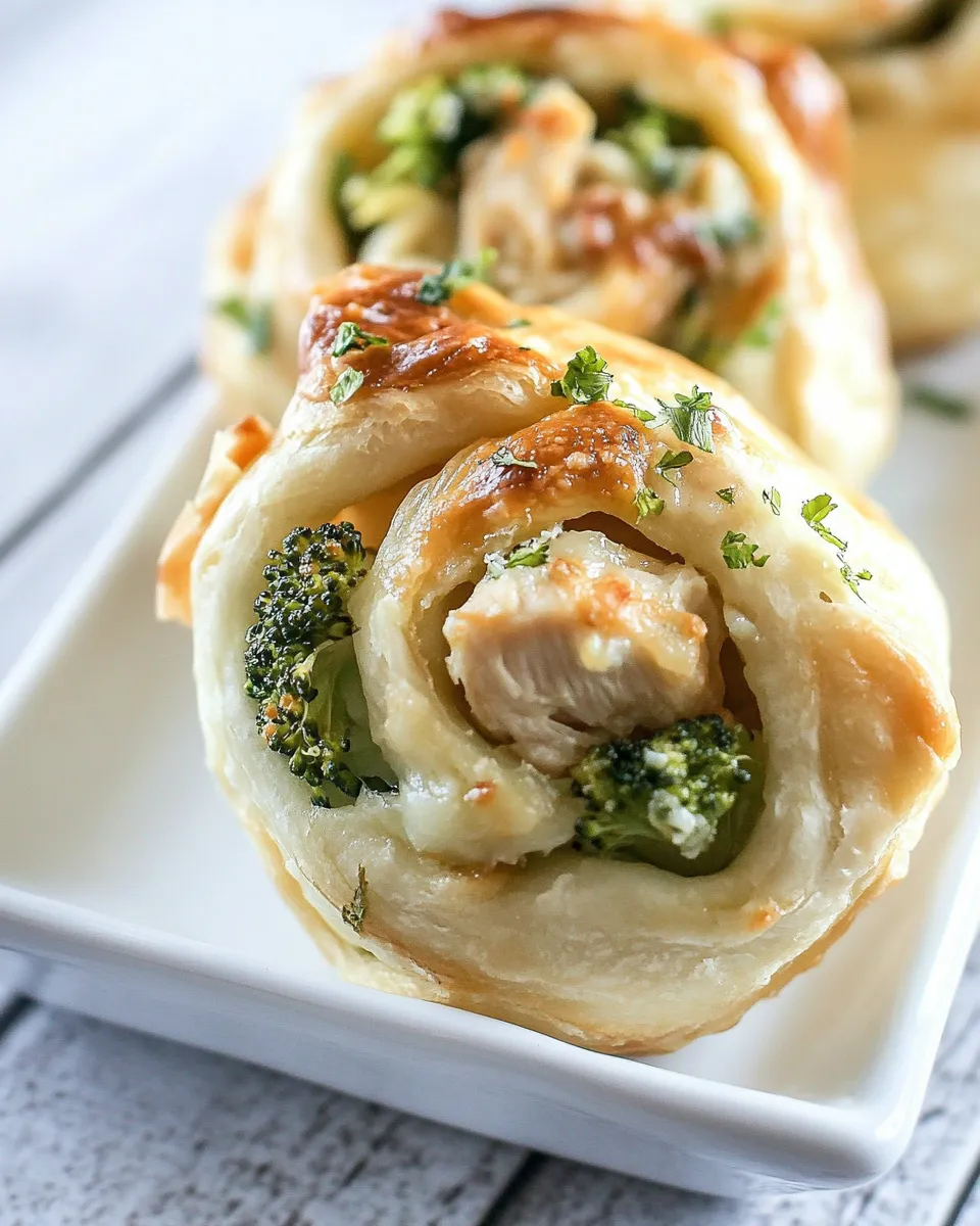 Classic Chicken and Broccoli Pinwheels image