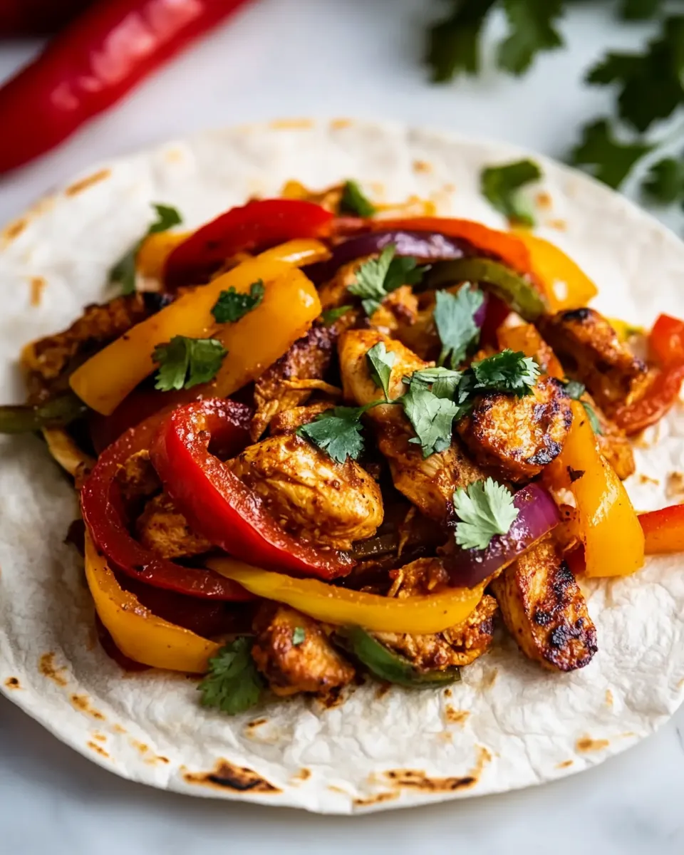 Classic Chicken and Chorizo Fajitas recipe image